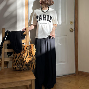 PARISパイルベロアTシャツ