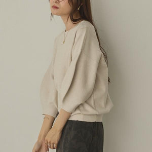 前後2way7部丈ニットプルオーバー