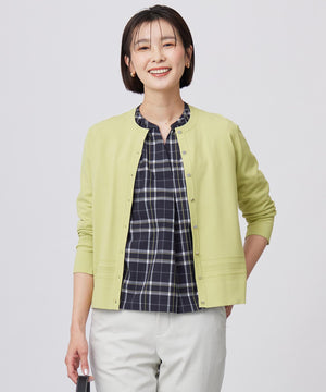 RAYON ELITE STRETCH クルーネック カーディガン