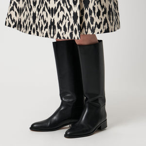 バックジップ ロングブーツ