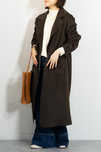 ニットパイルチェスターコート