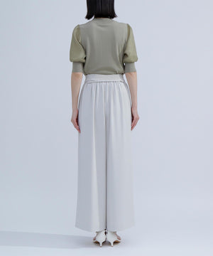 ナローリボンイージーワイドパンツ