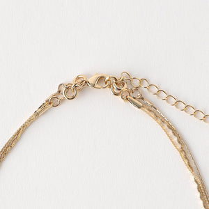 イビツ ハート 3連ネックレス