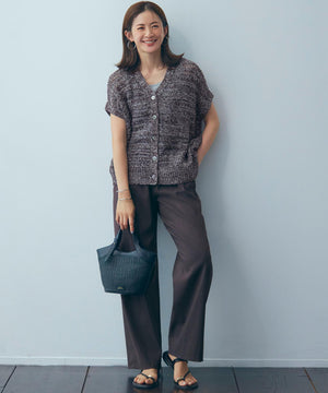 テープミックススカシ ドルマン ニットベスト