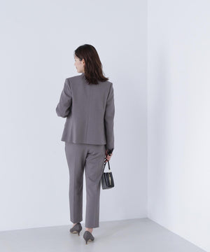 ウーステッドライクツイル SETUP ノーカラージャケット