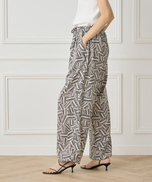 プリントイージーパンツ《YVON》