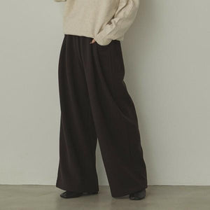 あったかポンチベロアボンディングワイドパンツ