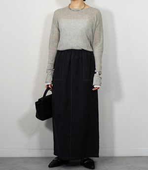 レイヤード風シアースリムニット