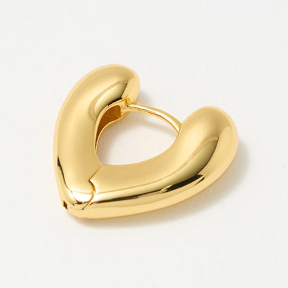 ハート フープ ピアス