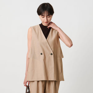 シアー バックフレア ベスト ‐ウォッシャブル‐