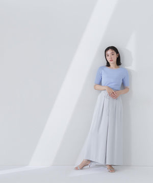 ナローリボンイージーワイドパンツ