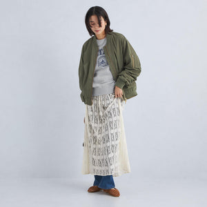 2WAY レース ロング スカート