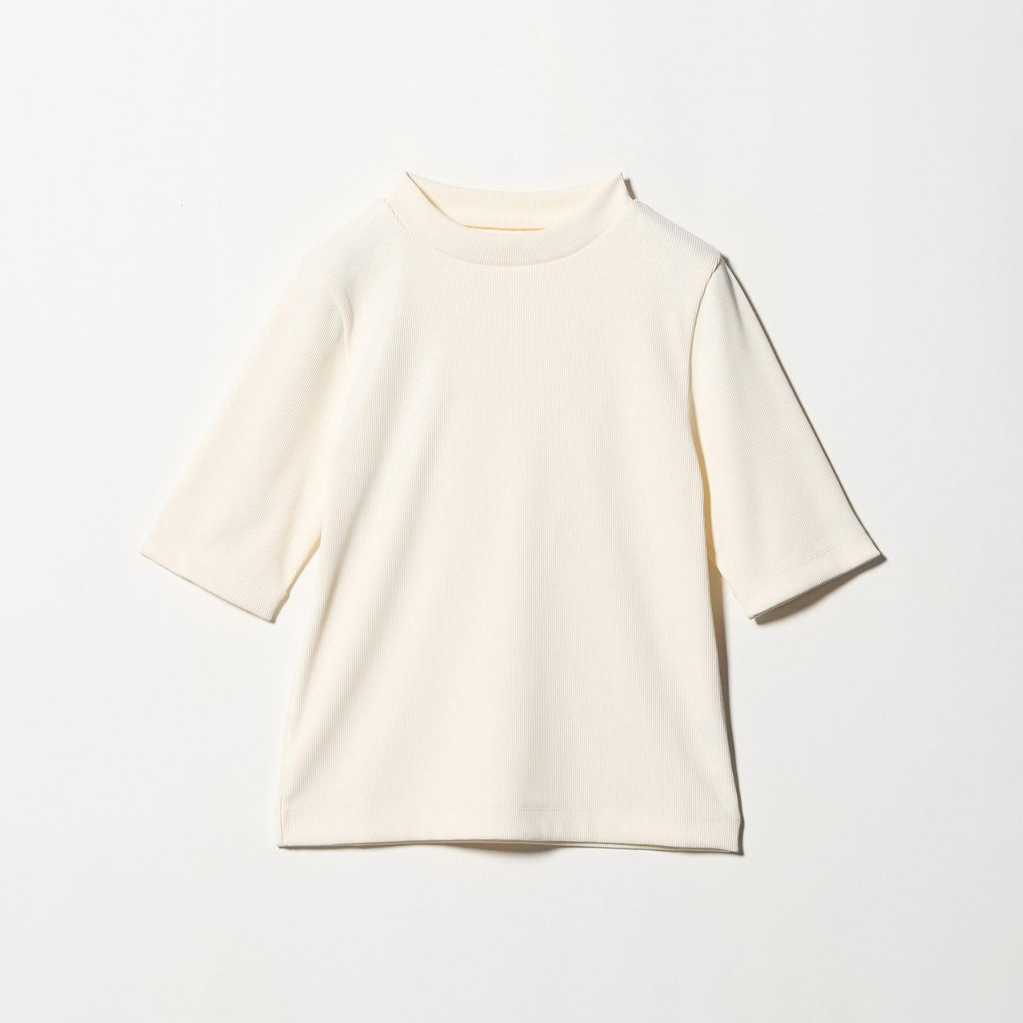 ニットライク モックネック カットソー