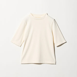 ニットライク モックネック カットソー