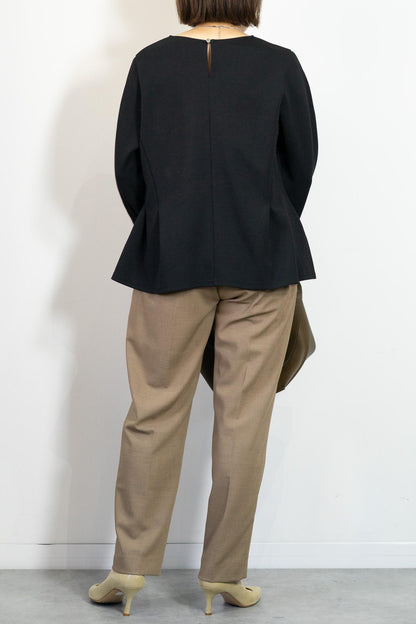 ウエストカーブカットソーブラウス