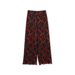 【WEB限定】オリエンタル柄クリスタルプリーツパンツ≪手洗い可能≫