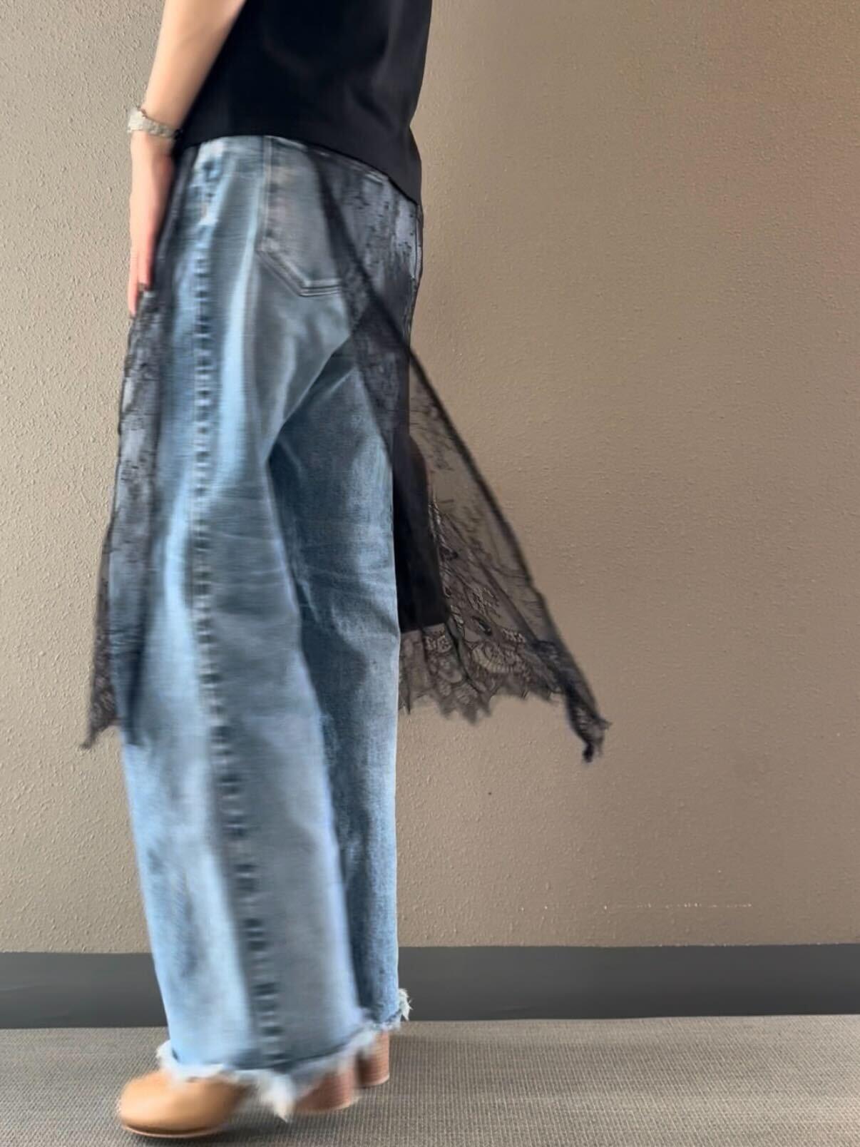 レイヤードエプロンスカート