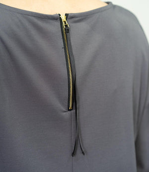 【接触冷感】スムースポンチフレアカットソー