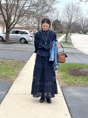 レースティアードスカート