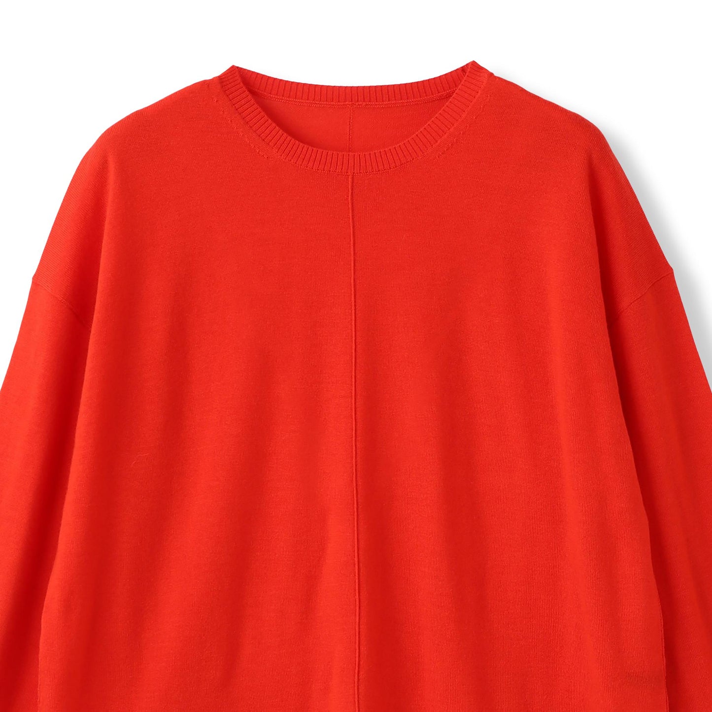 【WEB限定】ベーシックウールクルーネックニット≪洗える≫