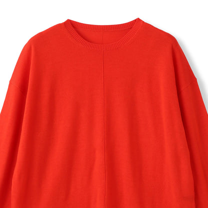 【WEB限定】ベーシックウールクルーネックニット≪洗える≫