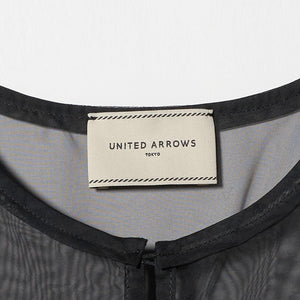 シアー オーガンジー フリル ブラウス ウォッシャブル