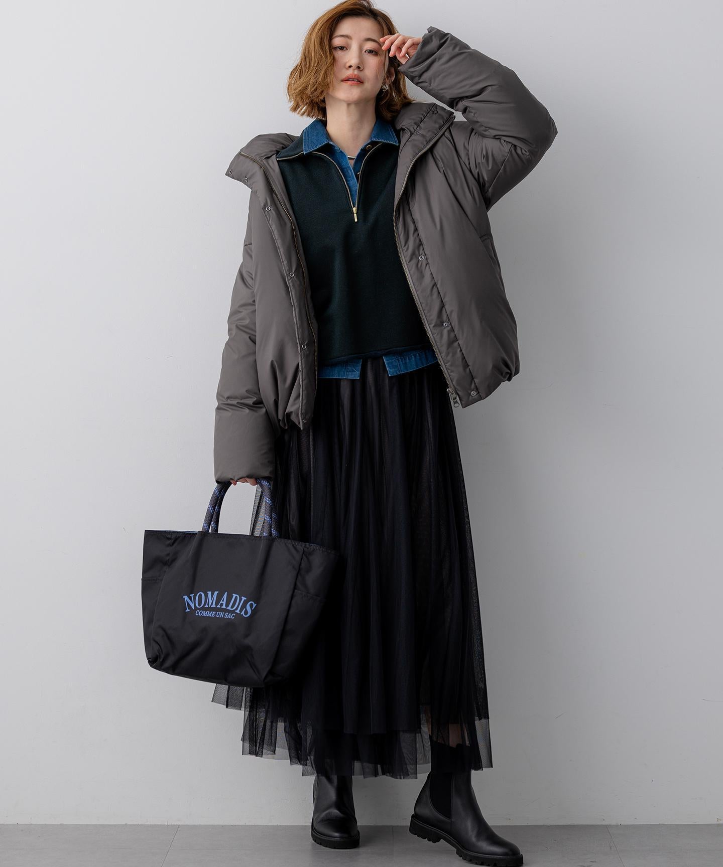 ステッチレス フーデット ダウン