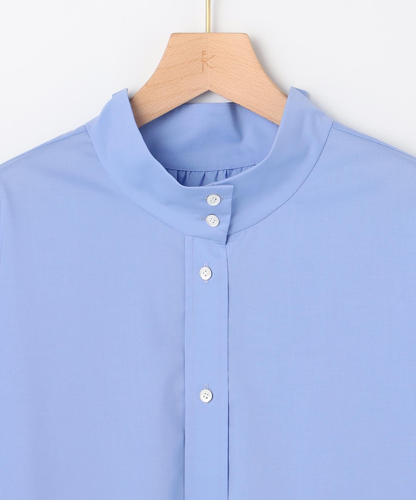 コットンタッチシャーティング刺繍入り ブラウス