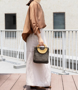 2wayシアーサテンブラウス