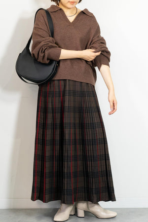 スキッパーニットプルオーバー