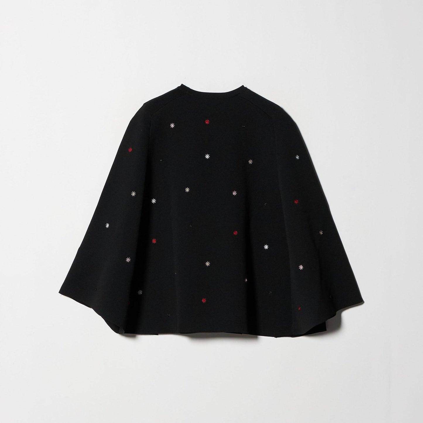 エンブロイダリー フラワー ケープニット ‐ウォッシャブル‐