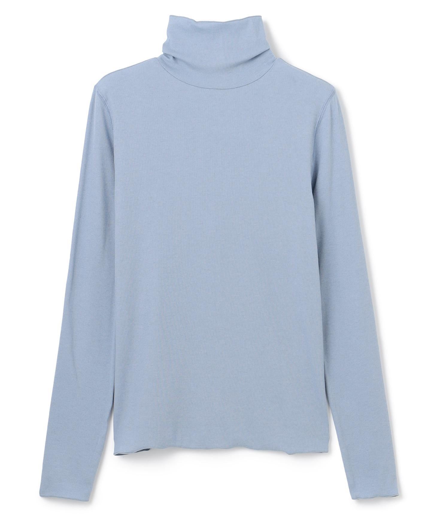コットンカシミヤ タートルネックカットソー