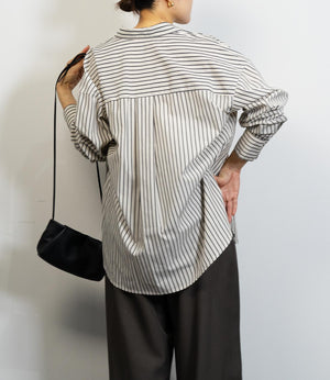 アンサンブルストライプシャツ
