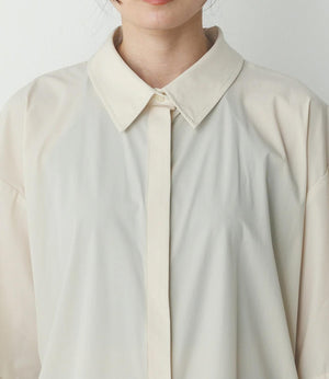 【接触冷感】バックタックオーバーシャツ