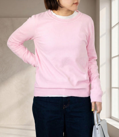 ソフトタッチクルーネックニット