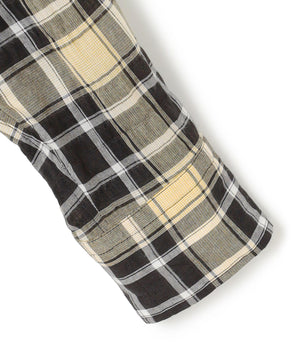 シャーリング チェック シャツ