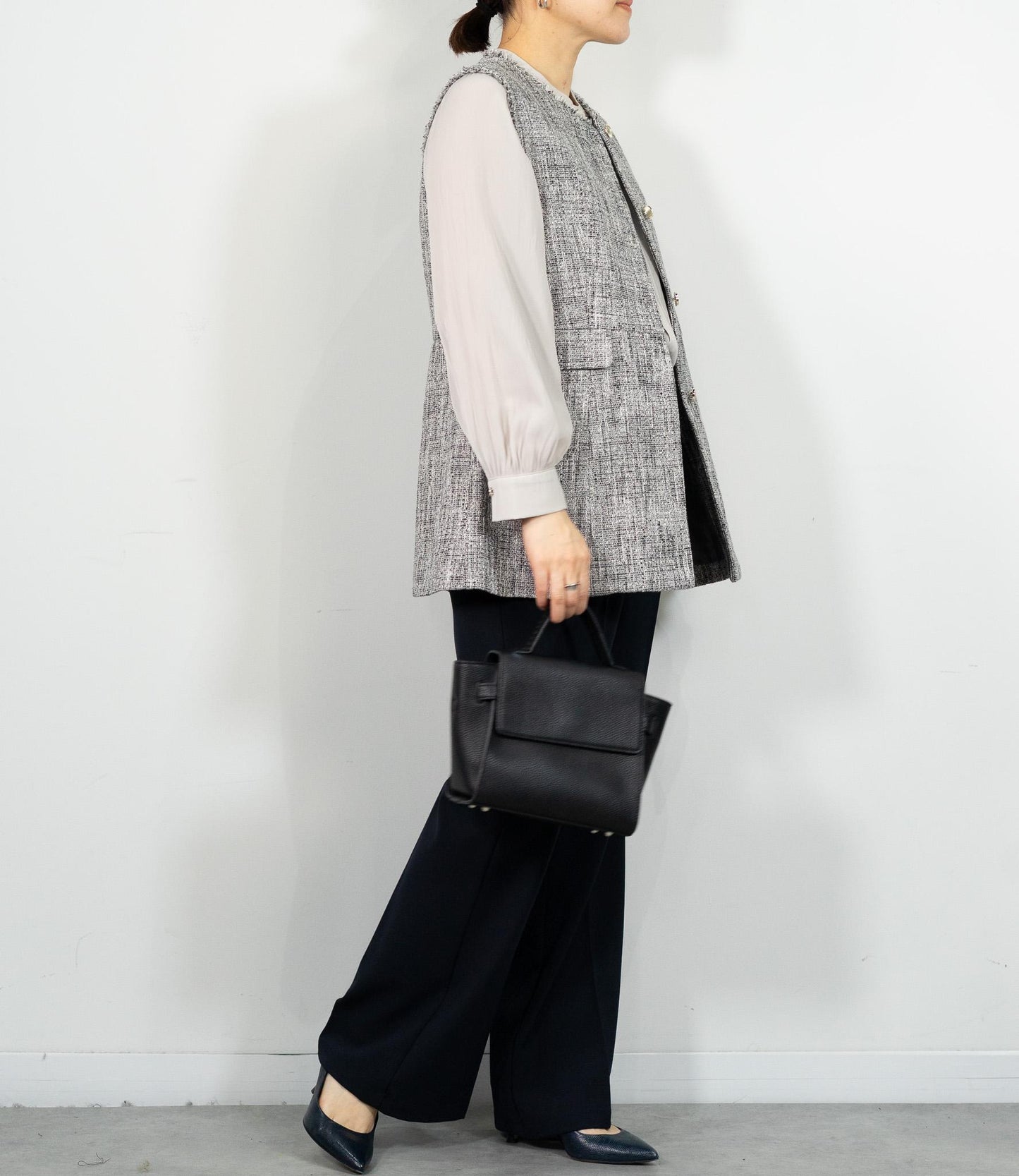 ファンシーメランジベスト