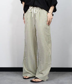 ストライプイージーパンツ