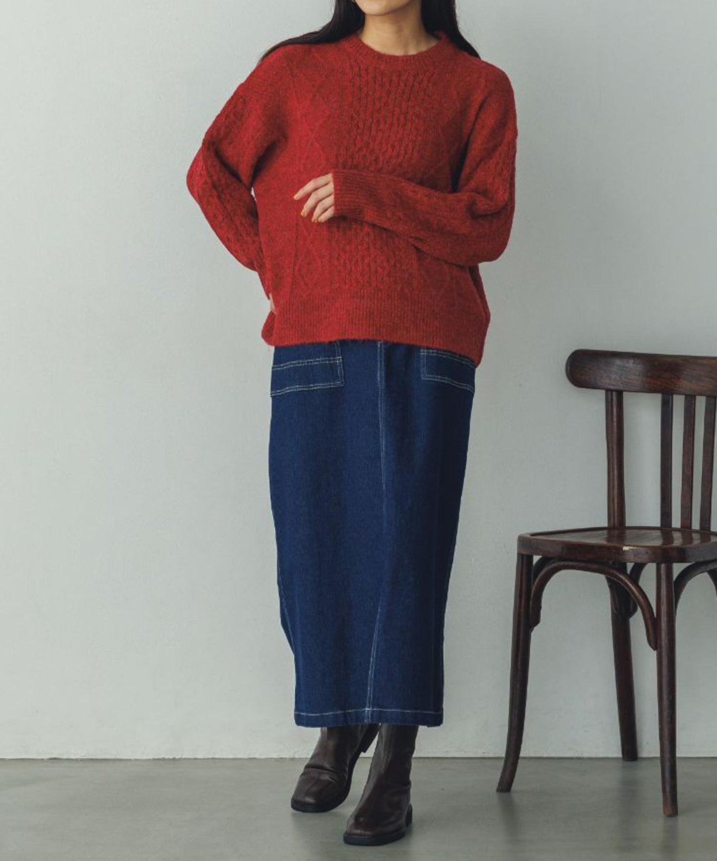 ケーブルニット