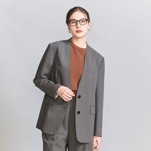 カットオフ カラーレス ジャケット