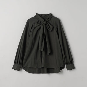【WEB限定 Wardrobe DAILY MINIMAL】リボンタイブラウス -2WAY/ウォッシャブル-