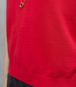 コンパクトフレンチスリーブニットT