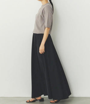 【接触冷感】ギャザーフレアスカート