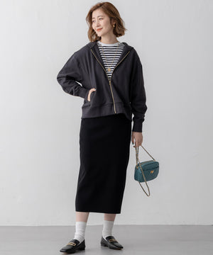 コットンテリー ジップアップ フーディー