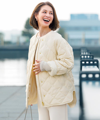 TAIONコラボ キルティングブルゾン