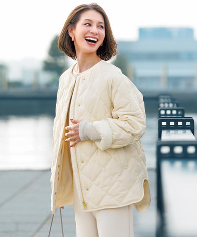 TAIONコラボ キルティングブルゾン