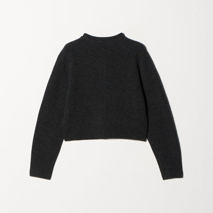 ウールニット ショートカーディガン