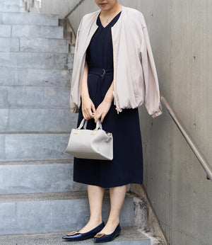 オックスノーカラーライトブルゾン