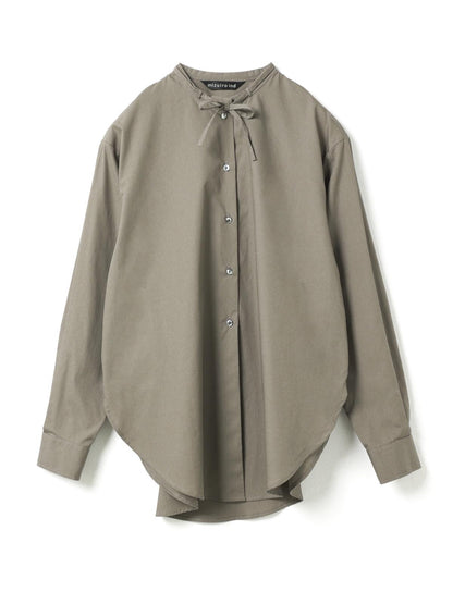 mizuiro ind リボンタイロングシャツ