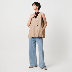 シアー バックフレア ベスト ‐ウォッシャブル‐